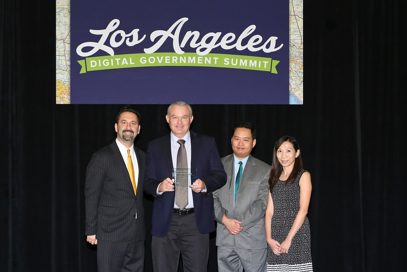 TSB staff at LA Digital Government Summit 2016 Technology Services Bureau staff receive award